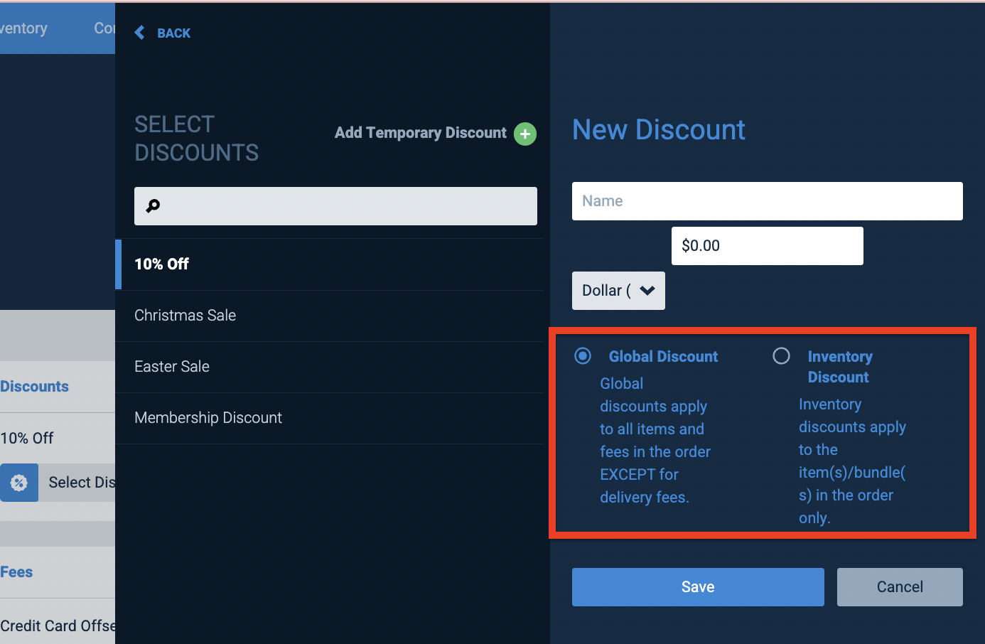How To Add Temporary Discounts to Orders TapGoods
