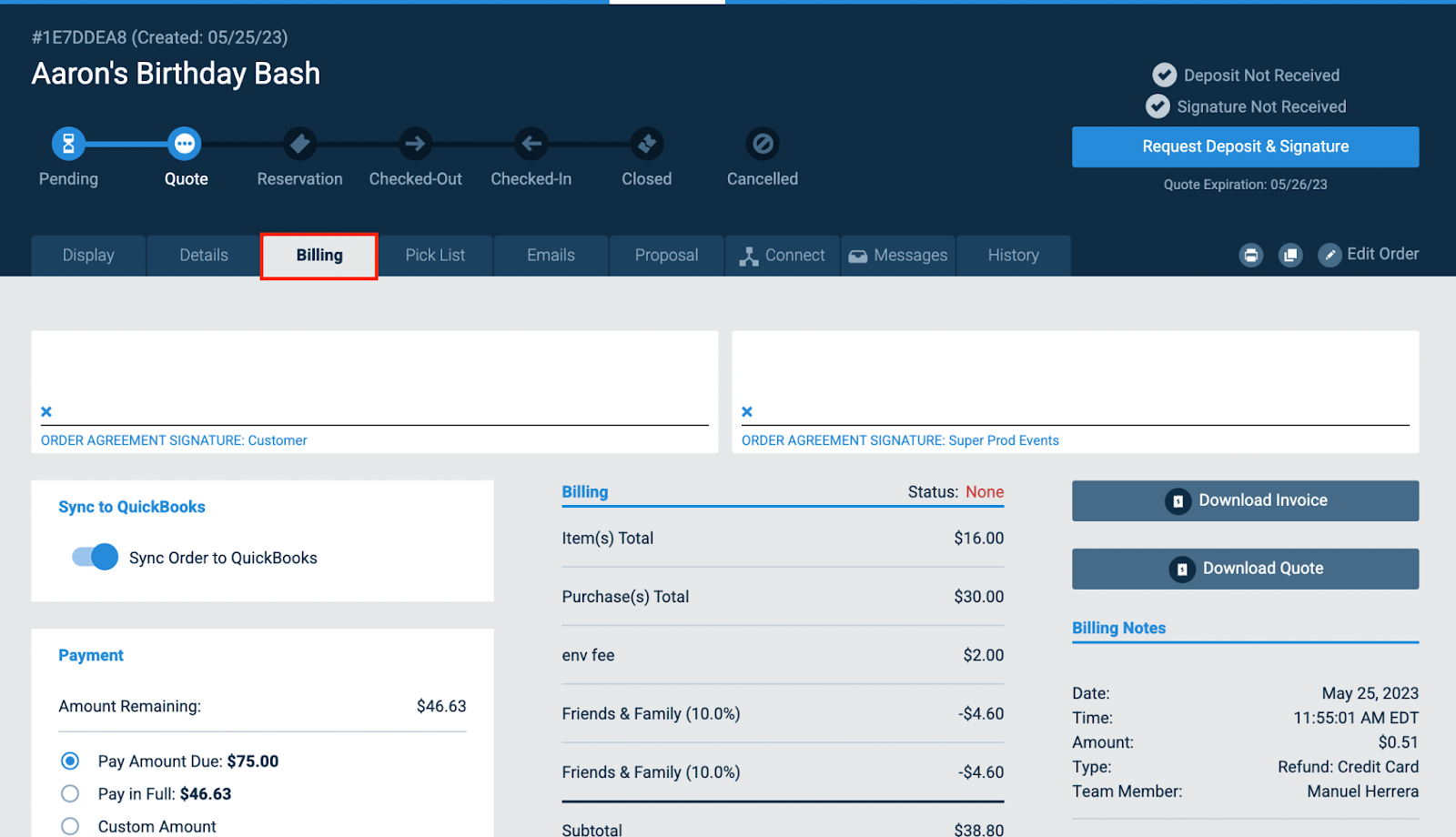 How To Refund an ACH [Bank Account] Payment in TapGoods PRO TapGoods
