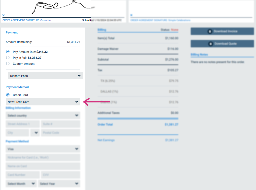 Saving Credit Cards in TapGoods PRO vs. Storefront – TapGoods