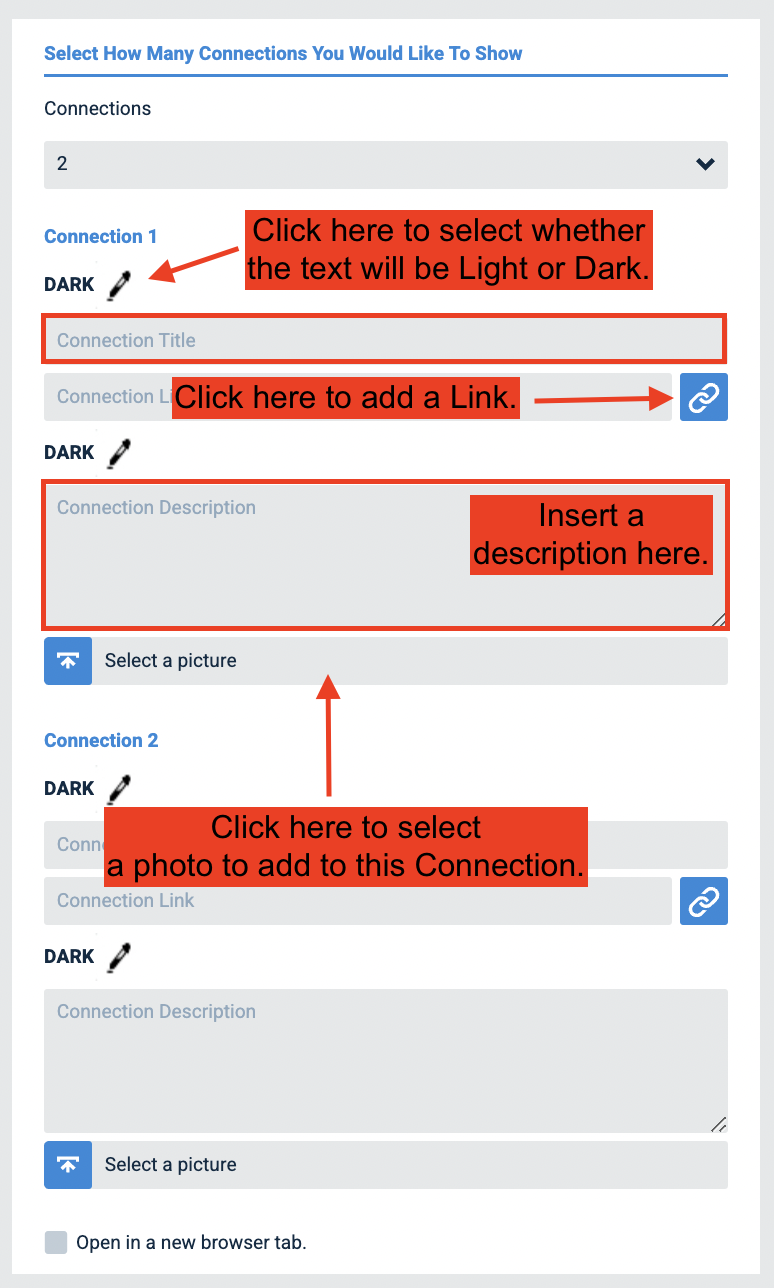 How To: Create a Connections Page for Storefront – TapGoods
